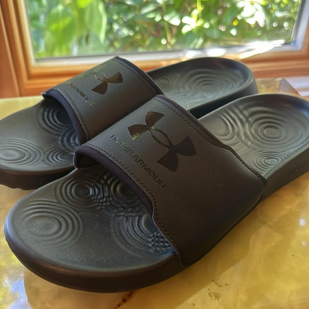 Under Armour Slides (Black) new without tags